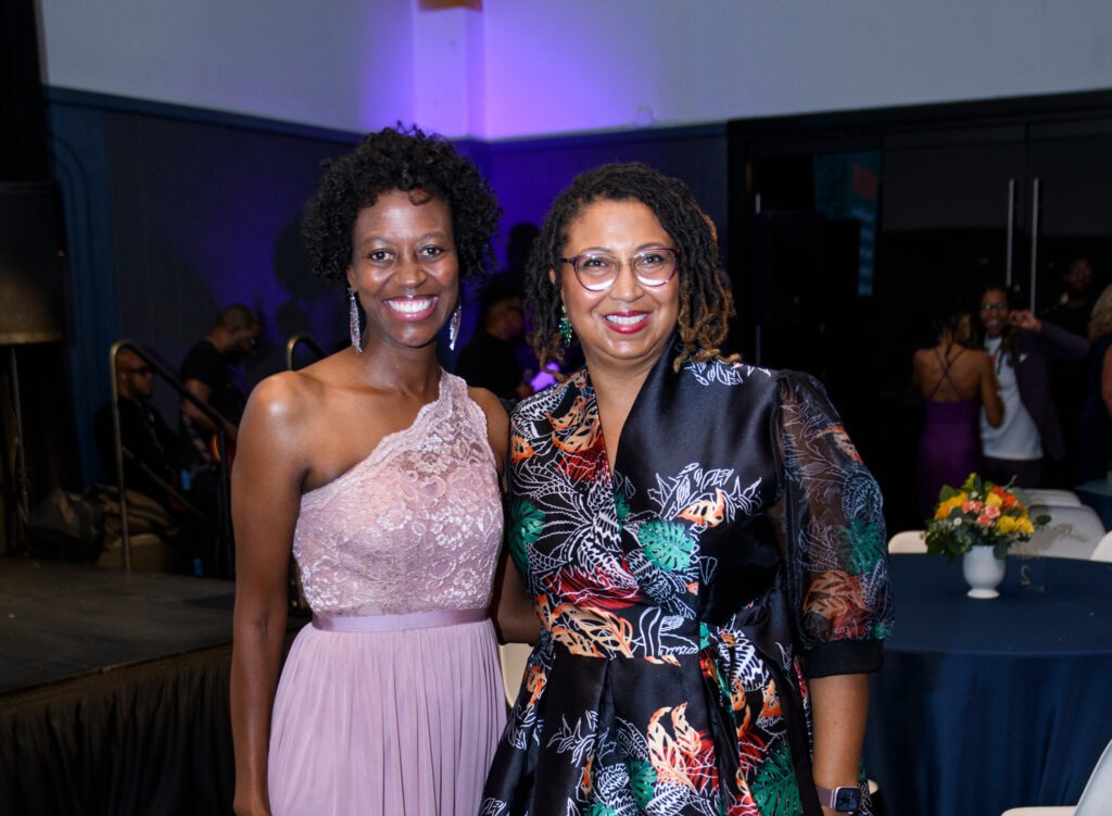 dr. hughes and Tangela at event